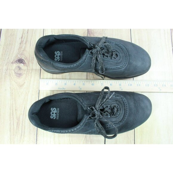 *SAS Walk Easy Black Leather Lace Up Walking Oxford Shoes Size 12.5 Inches - Picture 7 of 10